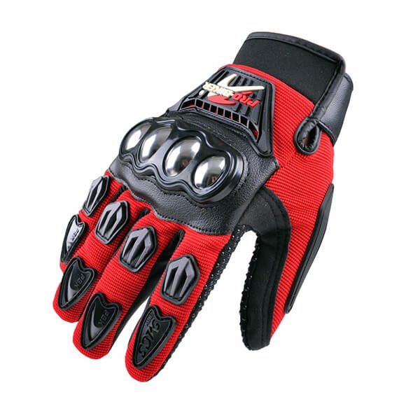 pro biker gloves red