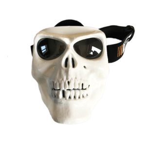 "Bikers white-scull Face Mask'