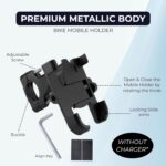 Aluminium Mobile Holder For Motorcycles Handle Bar Fitting - Image 2