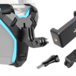 "Helmet chin mount holder"