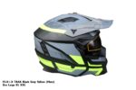 MotorCycle Helmet FASEED FS-X Black Yellow Grey - Image 3