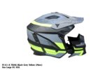 MotorCycle Helmet FASEED FS-X Black Yellow Grey