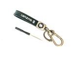 Key Chain Leather/Metal Type Suzuki Logo