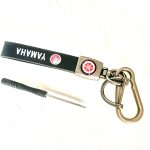 Key Chain Leather/Metal Type Yamaha Logo