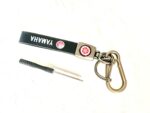 Key Chain Leather/Metal Type Yamaha Logo