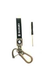 Key Chain Leather/Metal Type Suzuki Logo - Image 3