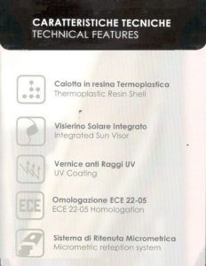 MOTORCYCLE HELMET ORIGINE SCACCO – MATT SILVER - Image 5