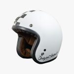 MOTORCYCLE HELMET ORIGINE SCACCO – MATT BLACK- WHITE