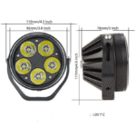 HJG 5 LED Round CREE Foglight with Yellow Cover - Image 4