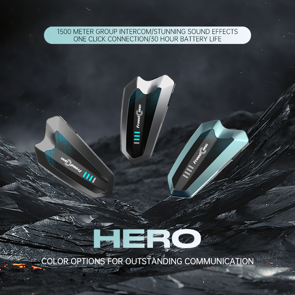 Hero-1 FreedConn Hero Bluetooth Intercom for Helmet - Image 1