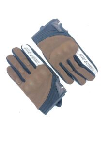 Motorcycle Summer Riding Gloves with Touch Screen, ABS Knuckle Protection & Anti-Slip Leather Grip