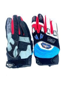 Motorcycle Summer Mesh Gloves with Rubber Knuckle Protection & Anti-Slip Leather Grip - Image 6