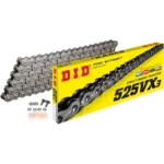D.I.D 525 Chain 120 Links – Heavy Duty Motorcycle Drive Chain