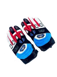 Motorcycle Summer Mesh Gloves with Rubber Knuckle Protection & Anti-Slip Leather Grip - Image 2