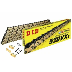 D.I.D 520 Chain 120 Links – Heavy Duty Motorcycle Drive Chain