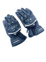 Genuine Leather Mesh Motorcycle Gloves – Summer Riding Gloves with ABS Knuckle Protection & Touch Grip - Image 3