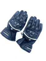 Genuine Leather Mesh Motorcycle Gloves – Summer Riding Gloves with ABS Knuckle Protection & Touch Grip - Image 4